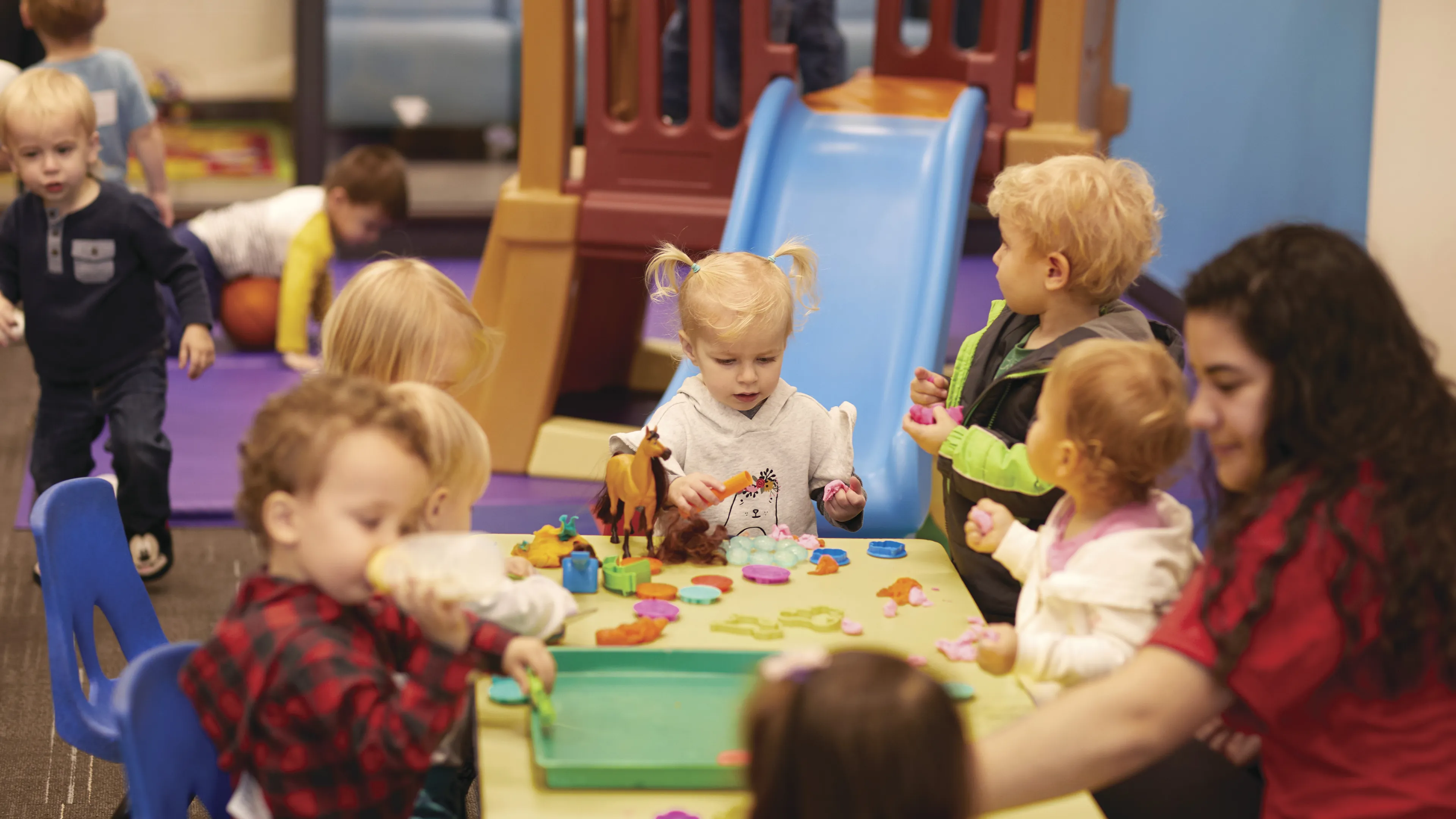 Infants and toddlers at YMCA preschool